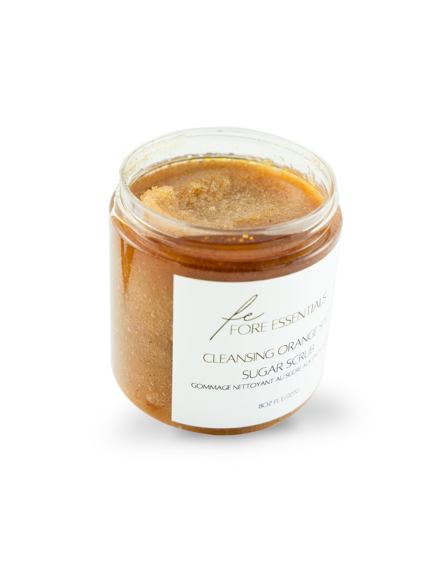 Gommage nettoyant au sucre et aux épices à l'orange